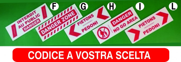 cartelli sicurezza rally cm. 17x50